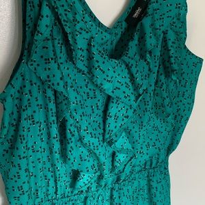 Mossimo - Emerald Green Ruffle Shift Dress - Large